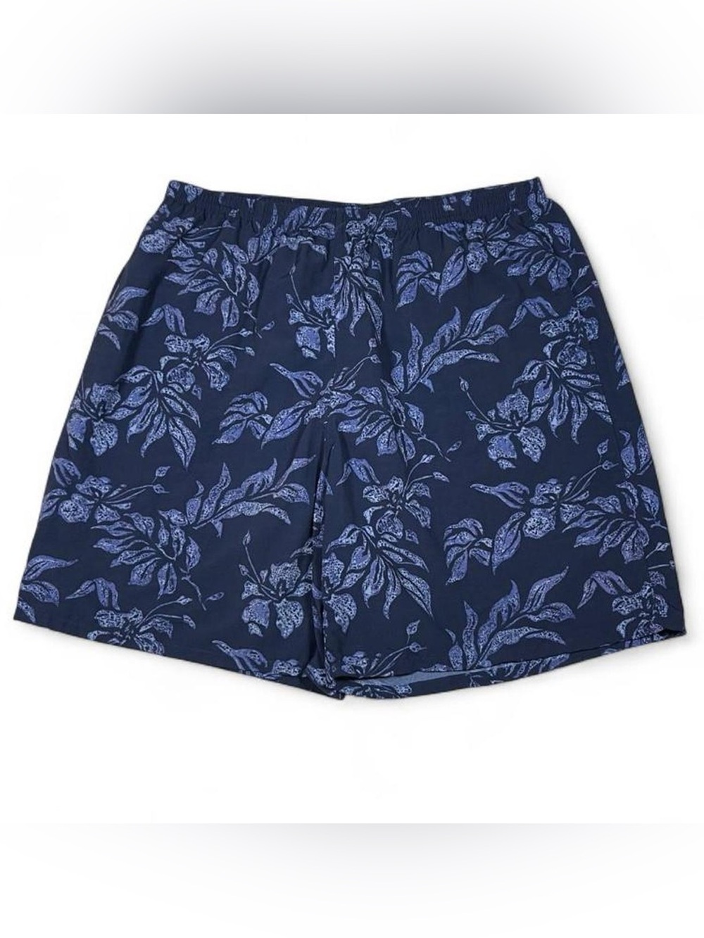 VINTAGE Patagonia Baggies Wide Leg Navy Blue Floral Swim Trunks Men’s Size XL L8